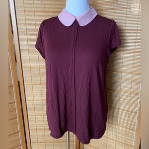 Tshirt with Peter Pan collar